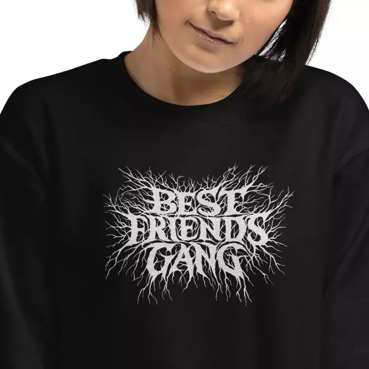 Best Friends Gang Embroidered Sweatshirt